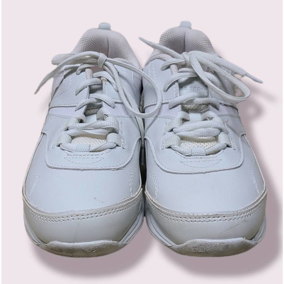 Womans Safe T Step White Lace Up Comfort Work Shoes Slip Oil Resistant 9W - Picture 3 of 8